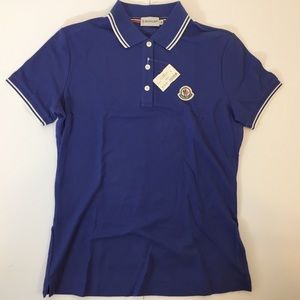 moncler blue polo moncler blue polo